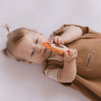 Zaffiro - Zaffiro Full Muslin Sleeping Bag 0.5 TOG 0–6m  - Toffee