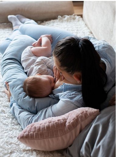 Kinder Hop Wally 3 in 1 - pillow for sleeping and breastfeeding: Blue