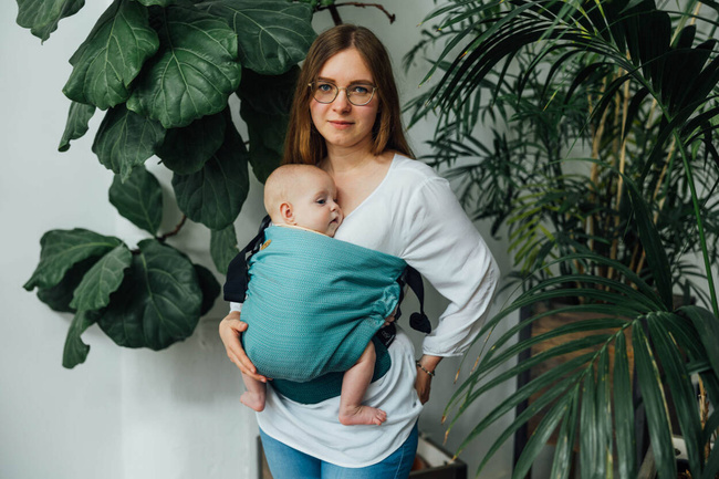 Nosidło LennyLamb LennyHip - Mała Jodełka Zieleń