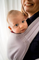 Nosidełko Kavka Handy: Lilac Herringbone Bamboo