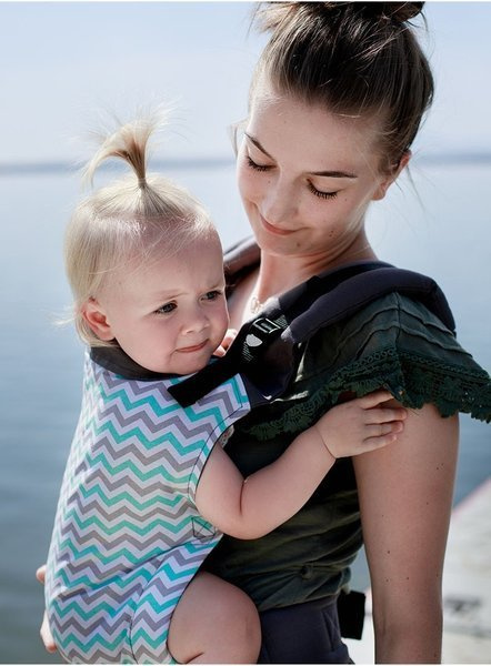 Nosidełko Kinder Hop Basic: Turquoise Zig Zag