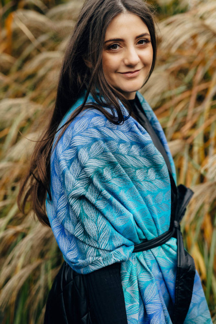 Chustowy Szal LennyLamb - Zaplątani - Blue Reed