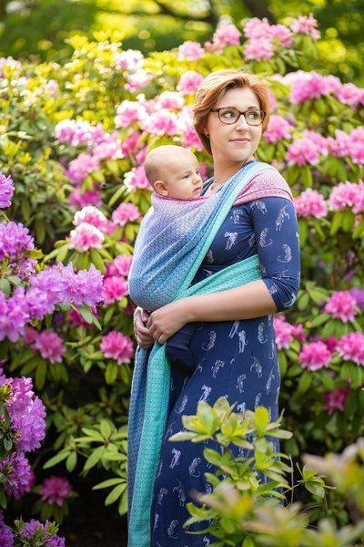 Chusta kółkowa EverySlings Babyheart Proudberry Tencel