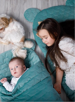 Śpiworek fotelikowy 6w1 - Ocean Green 80x45cm