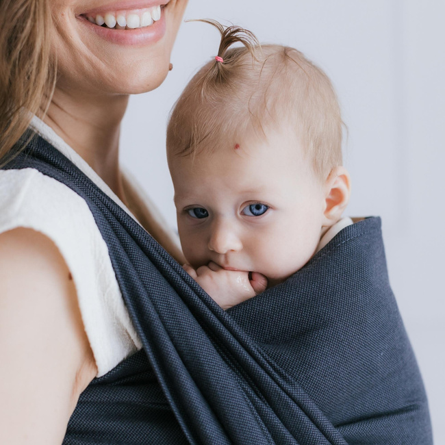 Woven wrap Zaffiro Be Close - Roma: Anthracite