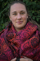 Chusta tkana Yaro Slings - Ava Trinity Black Sangria Rainbow Wool