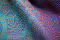 Chusta tkana Yaro Gravity Duo Aqua Grad Orange Violet Tencel