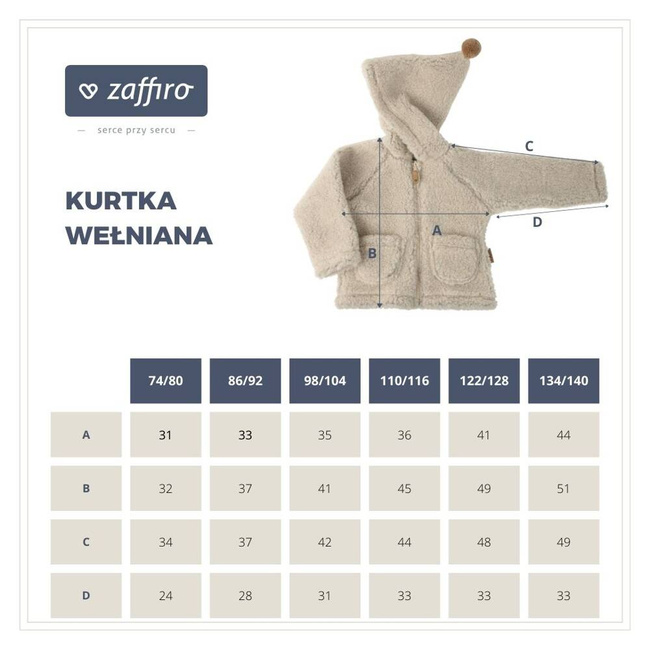 Zaffiro - Meri Jacket – 100% Wool Baranek