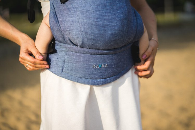 Nosidełko Kavka Multi-age Forget-me-not linen