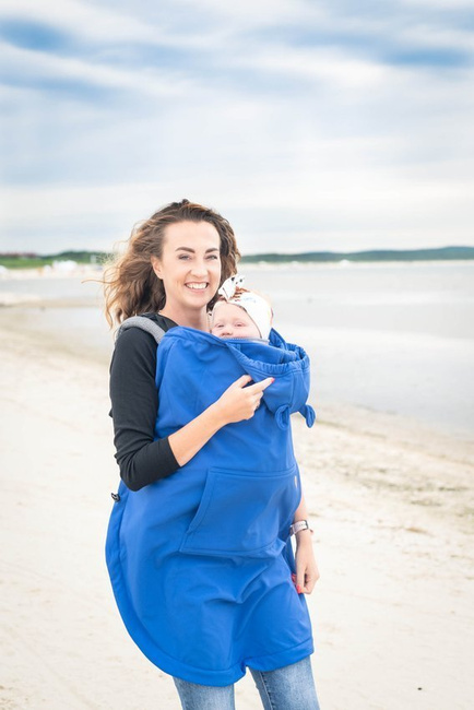 Cover for baby carrier/wrap - Softshell - Blue