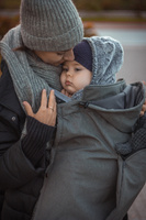 Osłonka softshell na nosidełko Kinder Hop - Grey