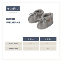 Zaffiro - Baby shoes Wool premium Black
