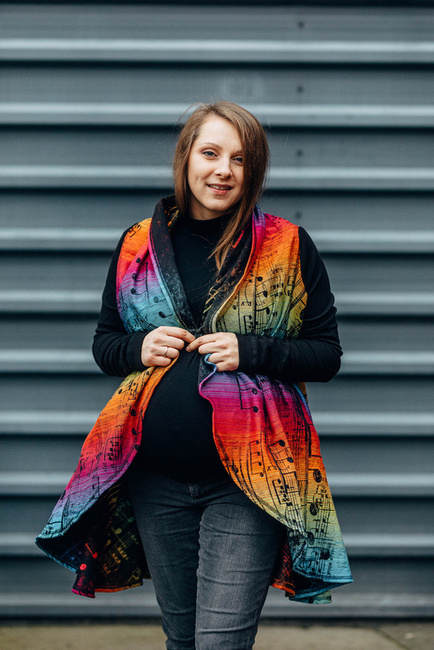 Long Cardigan LennyLamb: Symphony Rainbow Dark