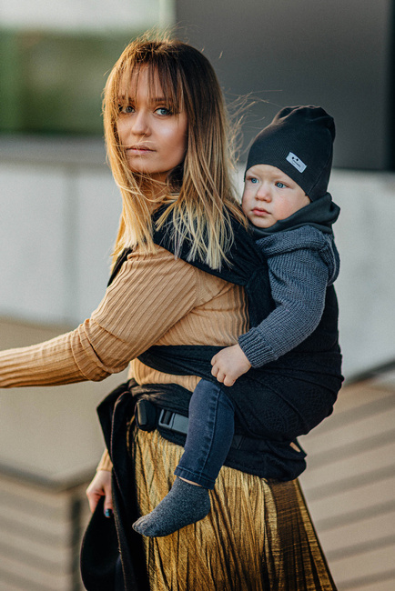 Nosidło hybrydowe LennyLamb - Pawi Ogon - Pitch Black