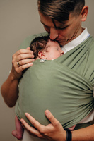 LennyLamb Stretchy/Elastic Baby Sling - Sage (5m.)