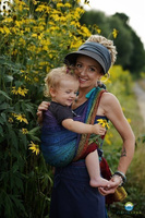 Chusta tkana Little Frog - Rainbow Harmony