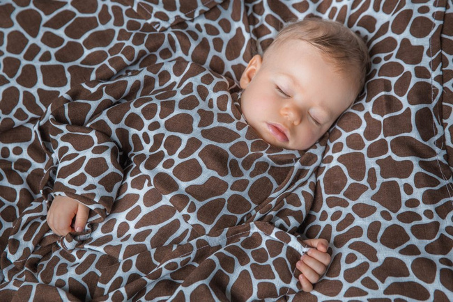 Bamboo Muslin Square LennyLamb - Cheetah Brown&Cream