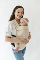 Qusy adjustable ergonomic carrier  2.0 - Sand Twill Bamboo