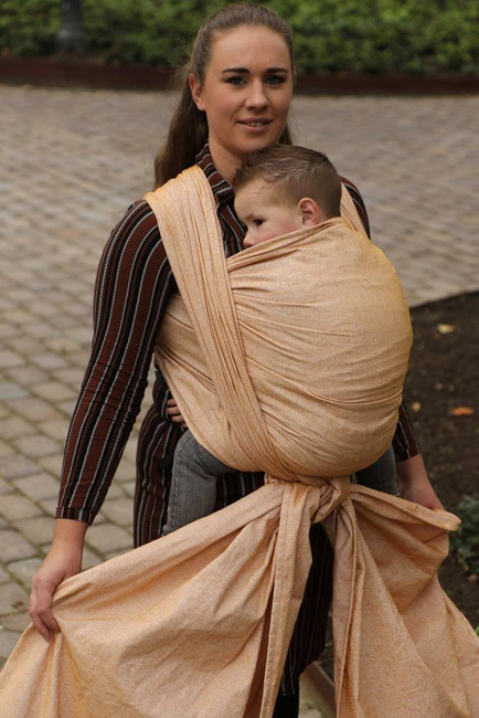 Chusta tkana Yaro Sling - Zero Towel Ochre