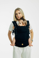 LennyLamb Baby carrier: LennyUpGrade: Little Herringbone Black Heban