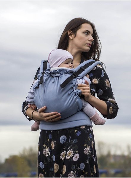 Nosidełko Kinder Hop Multi Soft: Little Herringbone Blue