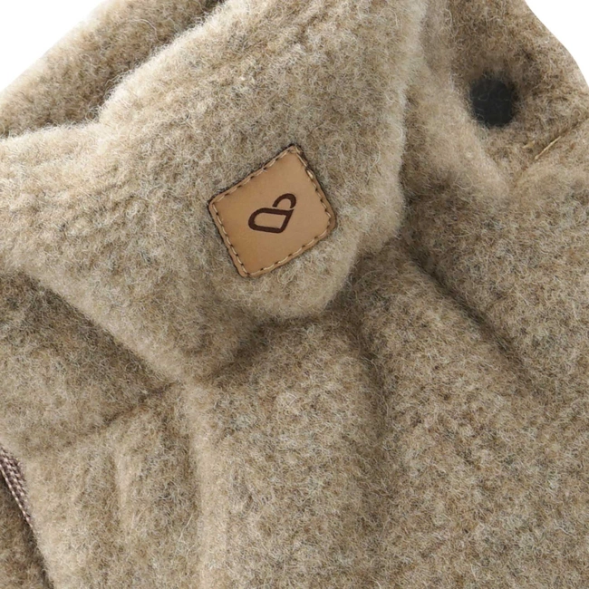 Zaffiro - Stroller Hand Muff Made of Natural Premium Sheep Wool - Brown