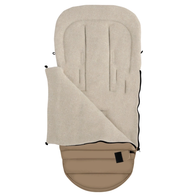 Zaffiro - Aspen iGrow Winter Footmuff with Premium Sheep Wool Latte