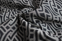Chusta tkana Yaro Braid Black Natural Seacell Wrap
