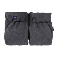 2w1 Premium Stroller Hand Muff - Melange Graphite