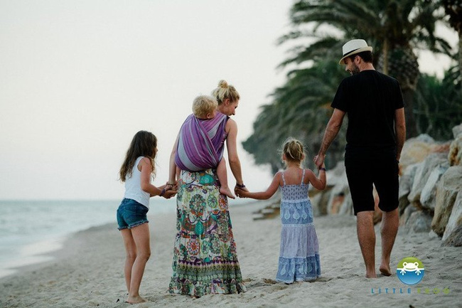 Woven wrap Little Frog Bamboo Amethyst