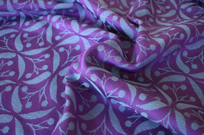 Chusta tkana Yaro Sling - Retro Berry Purple Mint Tencel