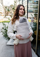 Nosidełko regulowane Qusy - Linen Beige 2.0