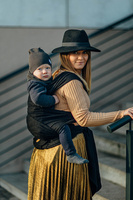 Nosidło hybrydowe LennyLamb - Pawi Ogon - Pitch Black