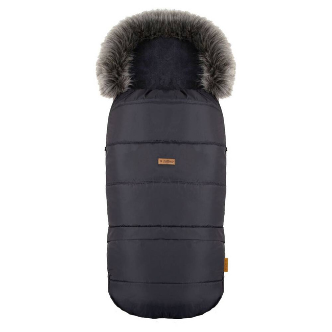 Zaffiro GrowUP 4.0 Stroller Sleeping Bag with Bag - Graphite Plush + Graphite
