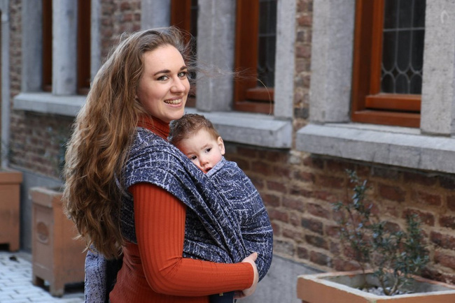 Ring Sling Yaro Sparkling Ultra Navy Grey Repreve