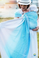 Chusta kółkowa Little Frog Lniany Sky Cube