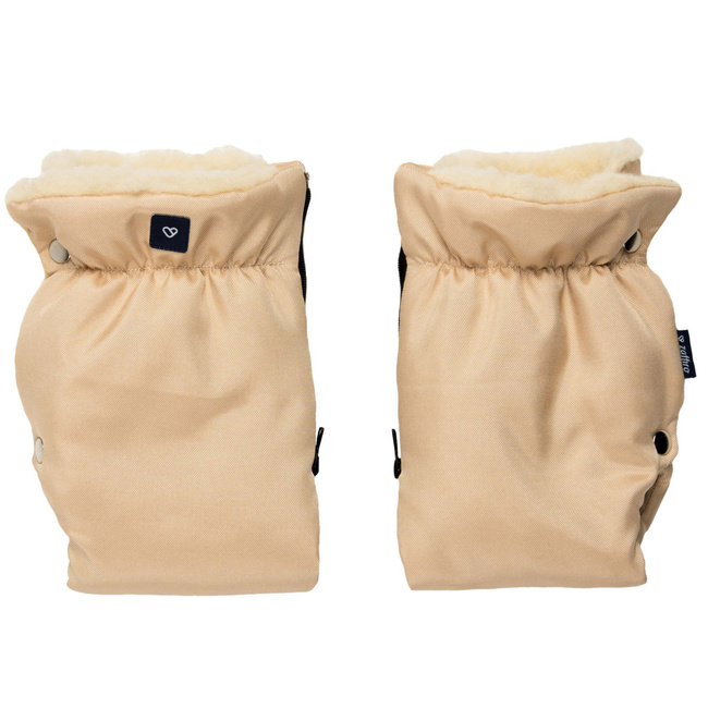 2w1 Premium Stroller Hand Muff - Light Beige