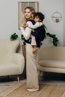LennyLamb Baby carrier: LennyPreschool : Litte Herringbone Ebony Black