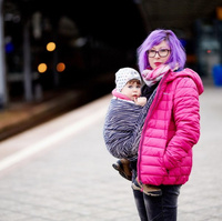 Chusta kółkowa EverySlings Yuni Blush