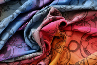 Chusta kółkowa Yaro Quantum Marbella Grad Black Tencel Linen