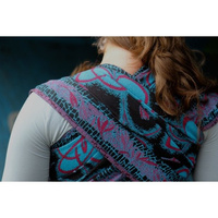 Chusta tkana Yaro Walz Duo Black Blue Red