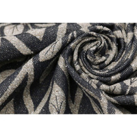 Chusta tkana Yaro La Vita Black Beige Wool Bourette