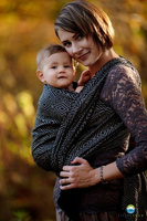 Chusta tkana Little Frog Lniany Cube