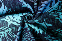 Chusta tkana Yaro Sling - Oasis Duo Aqua Grad Emerald Navy Wool 