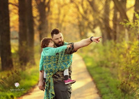 Chusta tkana EverySlings Constellation Lime