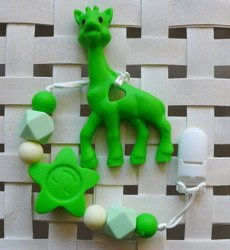 Przywieszka Żyrafka Zielona